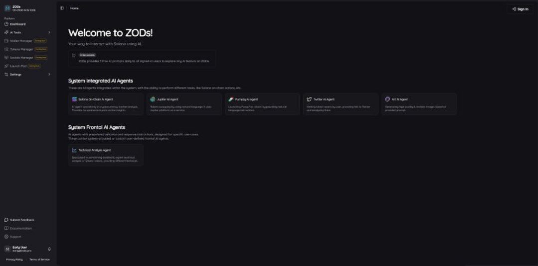 4m and a live product with multiple AI Agents🤯. 

Everything you want from a WEB3 AI Assistant:

•Detect
•Evaluate
•Buy
•Sell 
•Create Memes 

All on one platform. $ZODs is undervalued.
