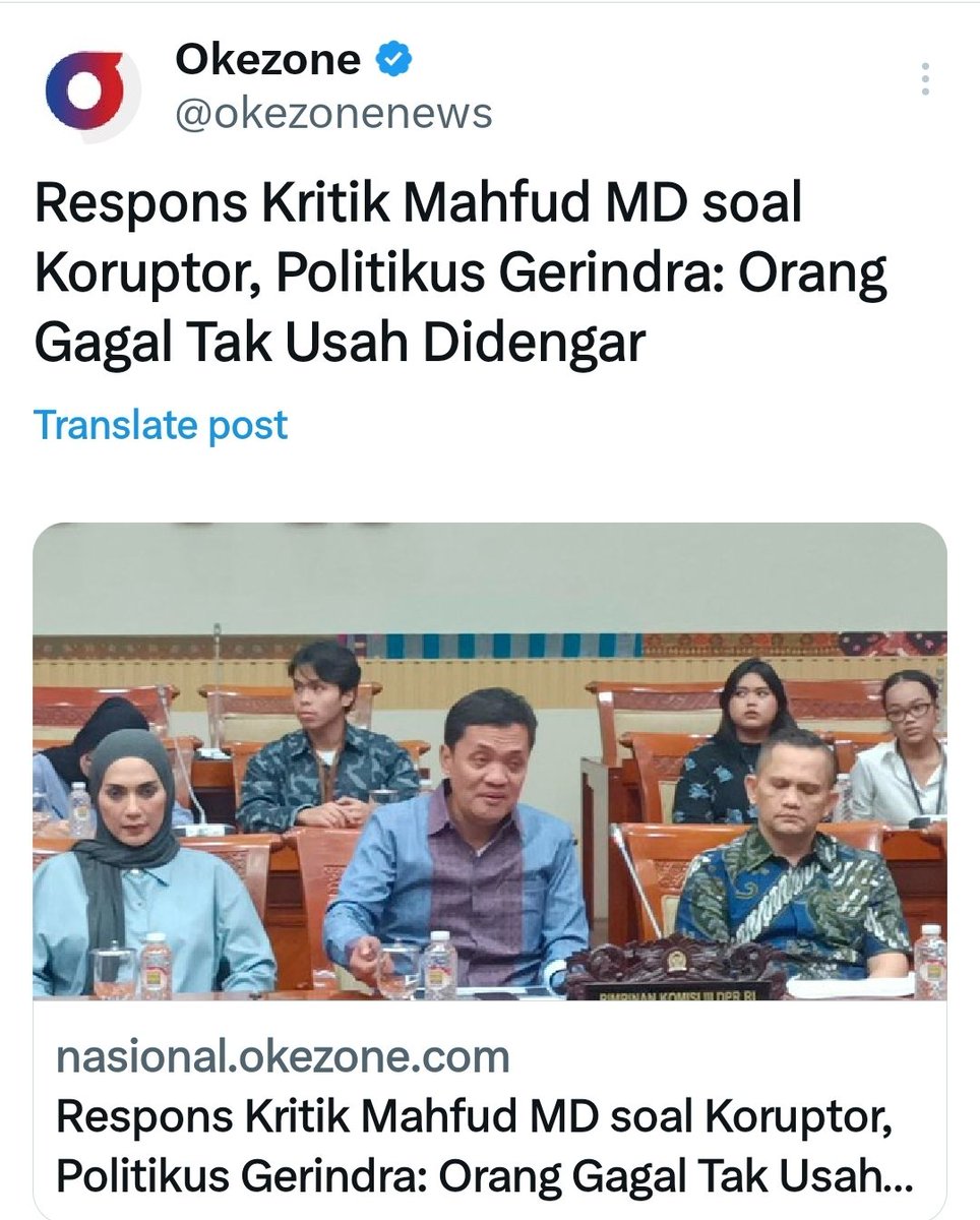 Coba baca isi beritanya, bukan hanya judulnya yg bikin kita berpikir Arogan euy ! 
Literasi yg baik akan menghasilkan masyarakat yg tenang dan anti provokasi.
x.com/okezonenews/st…