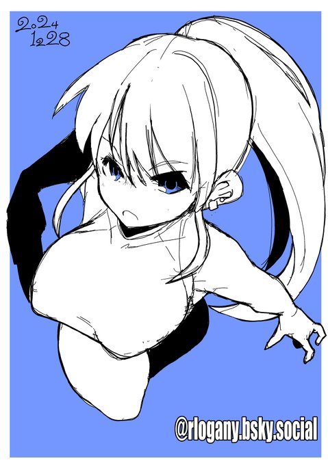 今日の朝ラフ
ポニテお姉さん 