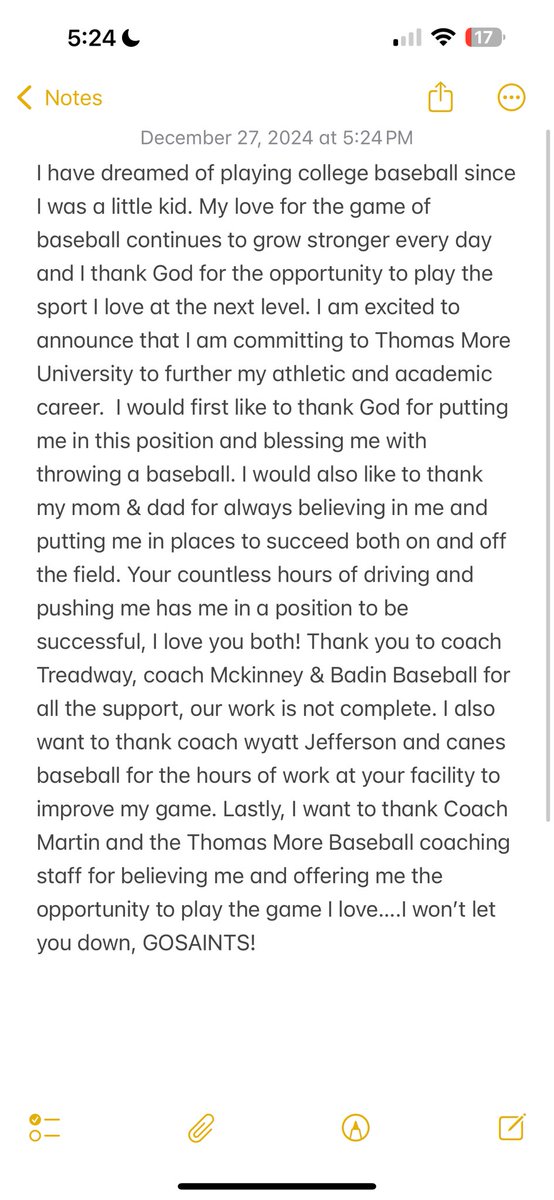 Chase Maggard (@chasemaggard) on Twitter photo Extremely excited to announce my commitment to play baseball at Thomas More University
<a href="/ThomasMoreBase1/">Thomas More Saints Baseball</a> <a href="/coachmartinj/">Jeremy Martin</a> @CoachMorrisTMU <a href="/BadinBaseball/">Badin Baseball</a> @RAMSPORTS <a href="/CanesOH2025/">Canes Ohio Prime 2025s</a> <a href="/jefferson_wyatt/">BPD Performance</a> #GOSAINTS!#BLESSED#THANKYOU Extremely excited to announce my commitment to play baseball at Thomas More University
<a href="/ThomasMoreBase1/">Thomas More Saints Baseball</a> <a href="/coachmartinj/">Jeremy Martin</a> @CoachMorrisTMU <a href="/BadinBaseball/">Badin Baseball</a> @RAMSPORTS <a href="/CanesOH2025/">Canes Ohio Prime 2025s</a> <a href="/jefferson_wyatt/">BPD Performance</a> #GOSAINTS!#BLESSED#THANKYOU