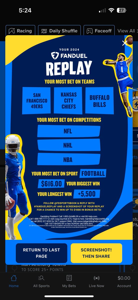 SchuDaddyFlex's tweet photo. @FDSportsbook #fanduelreplay https://t.co/WfaYyu5Qhl