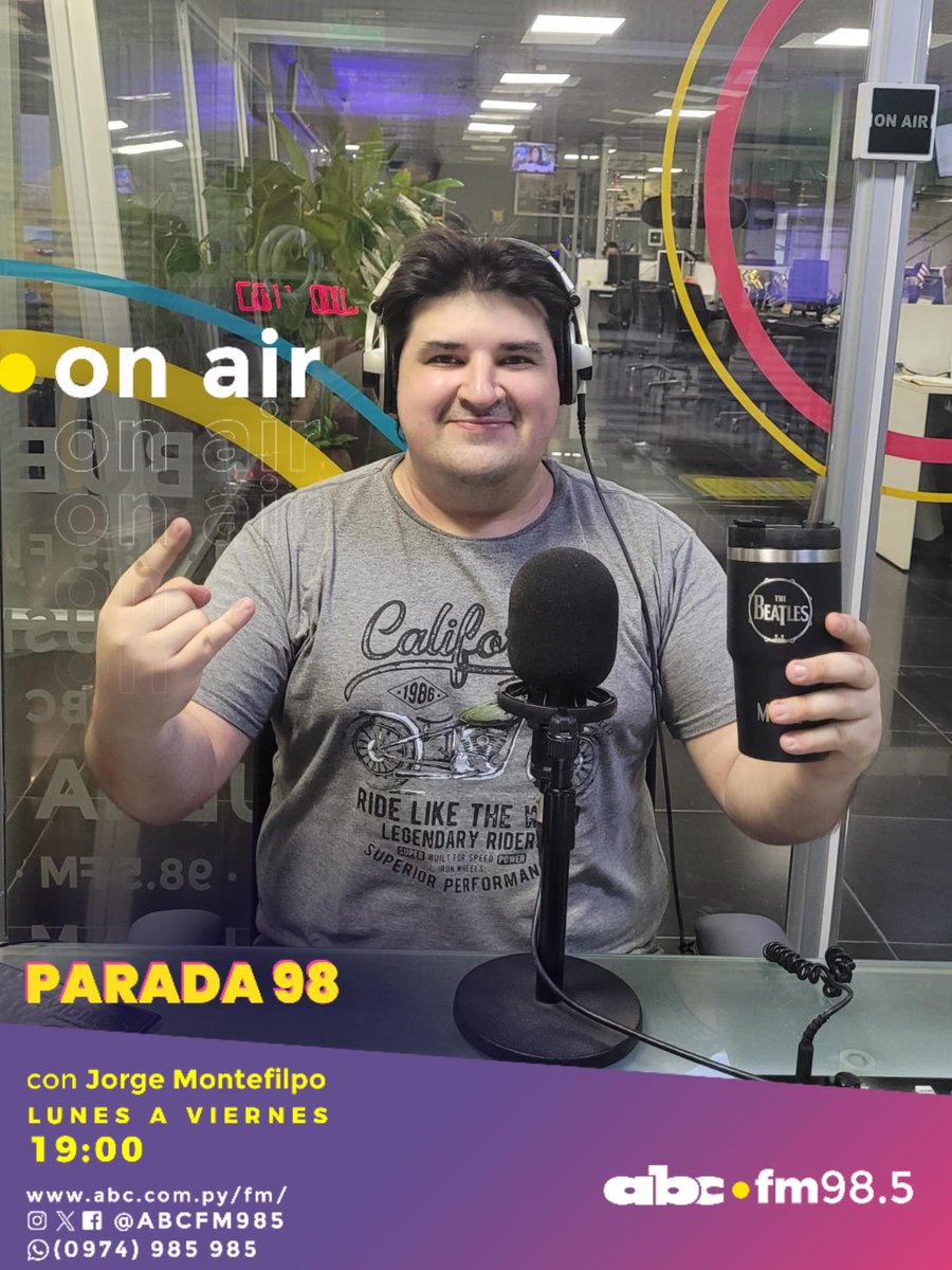 Romance985's tweet photo. PARADA 98 🔥🤘
🔥🎶 ¡Prendete a #Parada98 con @JorgeMontefilpo por la 98.5FM y escuchá sólo éxitos 🎧
⌚️Te acompaña hasta las 22:00 con tributo a los grandes artistas 🗓️🎉
🎶 Además, podes seguir votando por la canción del año al WhatsApp 0984 985 985 📲
98.5FM🎧 Solo Éxitos.
🔗https://t.co/1xieAzYSd5