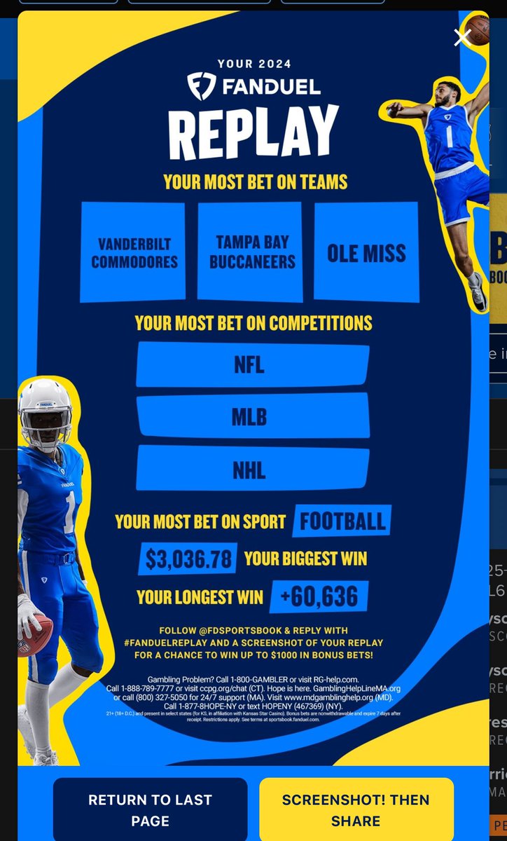 DevynJMatyjasik's tweet photo. @FDSportsbook #fanduelreplay https://t.co/KkehzsDKTN