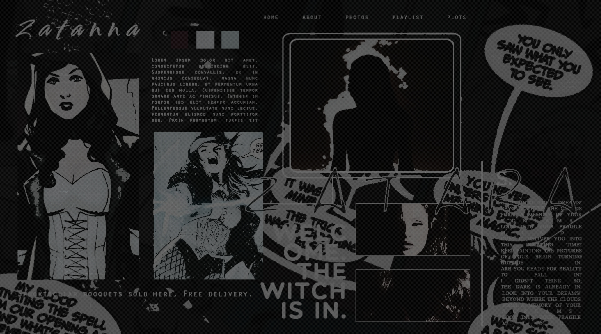 ᅠᅠ
ᅠ
ᅠ

⠀ ⠀    ⠀𝘇𝗮𝘁𝗮𝗻𝗻𝗮 𝘇𝗮𝘁𝗮𝗿𝗮 𓈒
⠀    ﹙ mistress of mɑgic﹚
⠀ ⠀ ⠀ʙᴀsᴇᴅ ᴏɴ ᴅᴄ ᴄᴏᴍɪᴄs.
ᅠ
ᅠ
ᅠ

_____