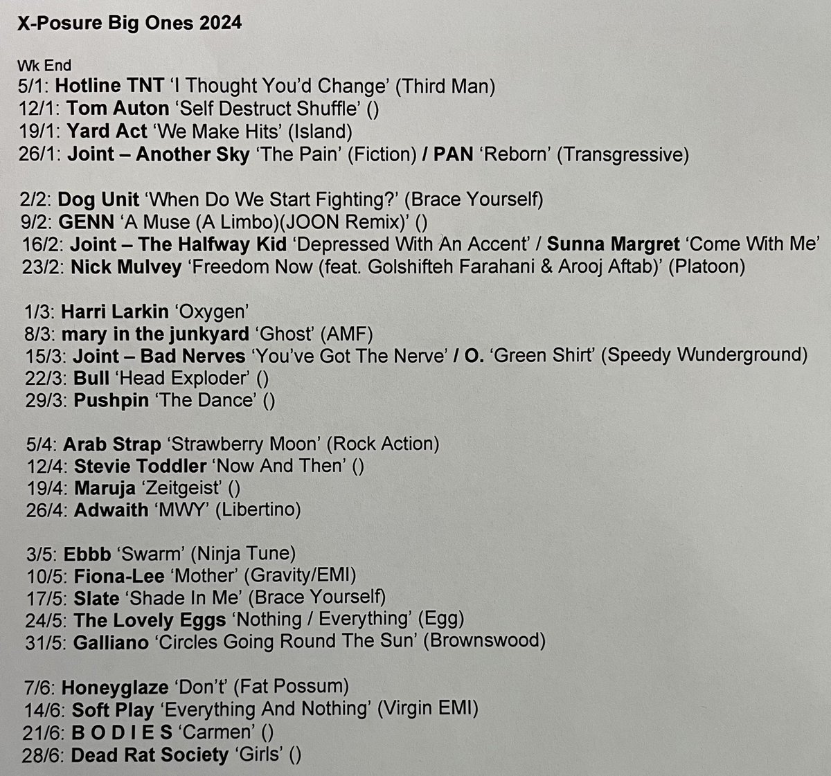 John Kennedy (@johnkennedy) on Twitter photo Hope you had a great Christmas! Iβm back <a href="/RadioX/">Radio X</a> for the last weekend of
X-Posure of the year! Playing all the Big Ones of 2024! Tonight January to June! Tomorrow July to December! Thought Iβd wear the best Christmas present ever to celebrate! πJoin me! 11pm!
ππ₯ππ₯³βοΈ Hope you had a great Christmas! Iβm back <a href="/RadioX/">Radio X</a> for the last weekend of
X-Posure of the year! Playing all the Big Ones of 2024! Tonight January to June! Tomorrow July to December! Thought Iβd wear the best Christmas present ever to celebrate! πJoin me! 11pm!
ππ₯ππ₯³βοΈ