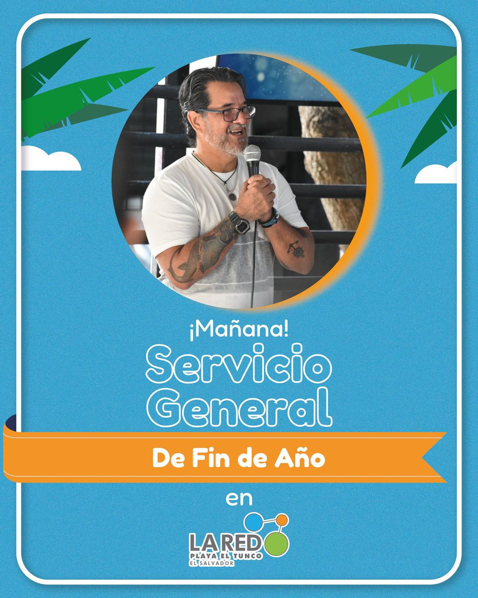 laredelsalvador's tweet photo. ¡2025 es tu año para crecer en fe y esperanza! ✨
🙌 ¿Anhelas un lugar donde tu corazón encuentre paz y propósito?
💬 Te invitamos al #ServicioGeneral en #LaRed, cada sábado a las 9:00 a. M.
📍 Nos reunimos en #PlayaElTunco para compartir juntos fe, valores y esperanza.
🌟 Es tu momento de conectar, renovar y transformar tu vida. ¡No faltes! 💛