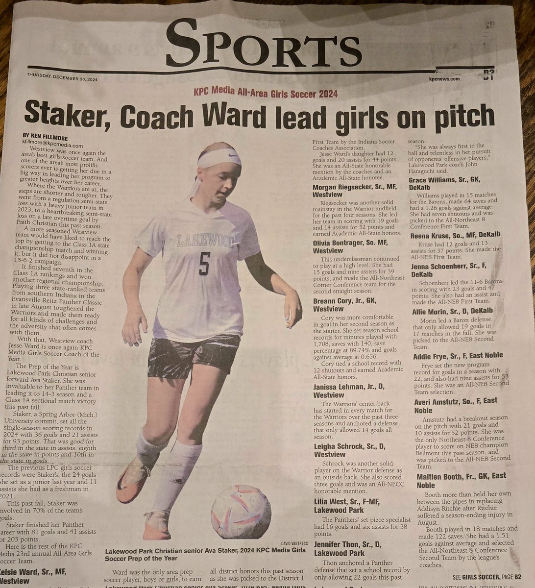 Kevin Bontrager (@kevinbontrager6) on Twitter photo ⚽️🎗 Congrats to Ava Staker on KPC Media All Area Girls Soccer Prep of the Year! And to Lilia West and Jennifer Thon for All Area First Team! <a href="/kpcnewssports/">KPC Sports</a> <a href="/KenFillmore/">KenFillmore</a> ⚽️🎗 Congrats to Ava Staker on KPC Media All Area Girls Soccer Prep of the Year! And to Lilia West and Jennifer Thon for All Area First Team! <a href="/kpcnewssports/">KPC Sports</a> <a href="/KenFillmore/">KenFillmore</a>