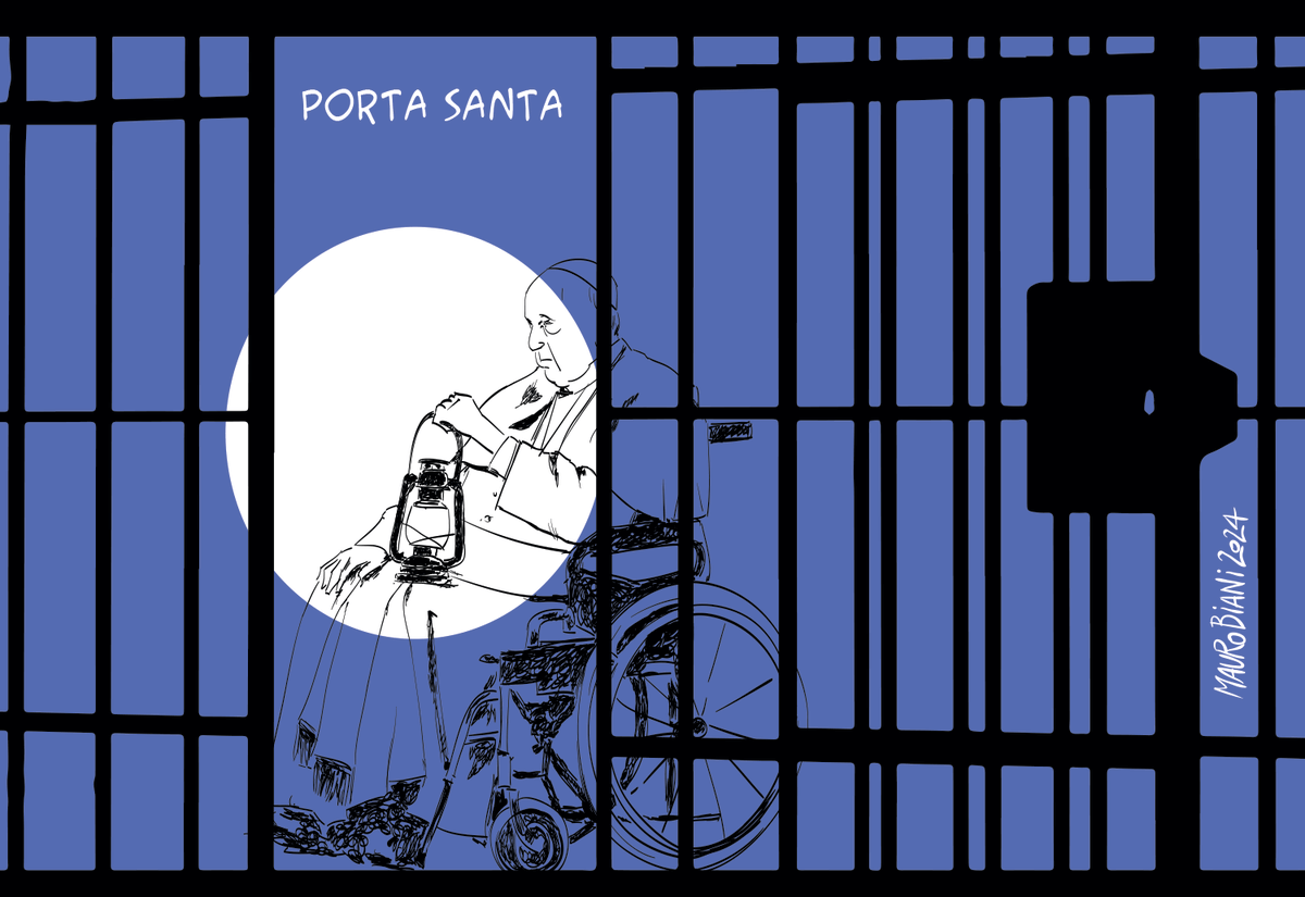 nonsonpago1's tweet photo. #PortaSanta

#Biani !❣️

#PapaFrancesco è andato a #Rebibbia a portare un po' di #luce.
Ad #aprire una Porta Santa in un #carcere.
Ai detenuti ha detto:"Qui ci sono tanti #pescipiccoli, i #pescigrandi qui #non #entrano".😞

Grande #verità!👍

@Pontifex_pt

@maurobiani
@repubblica https://t.co/JculT5k1Hw