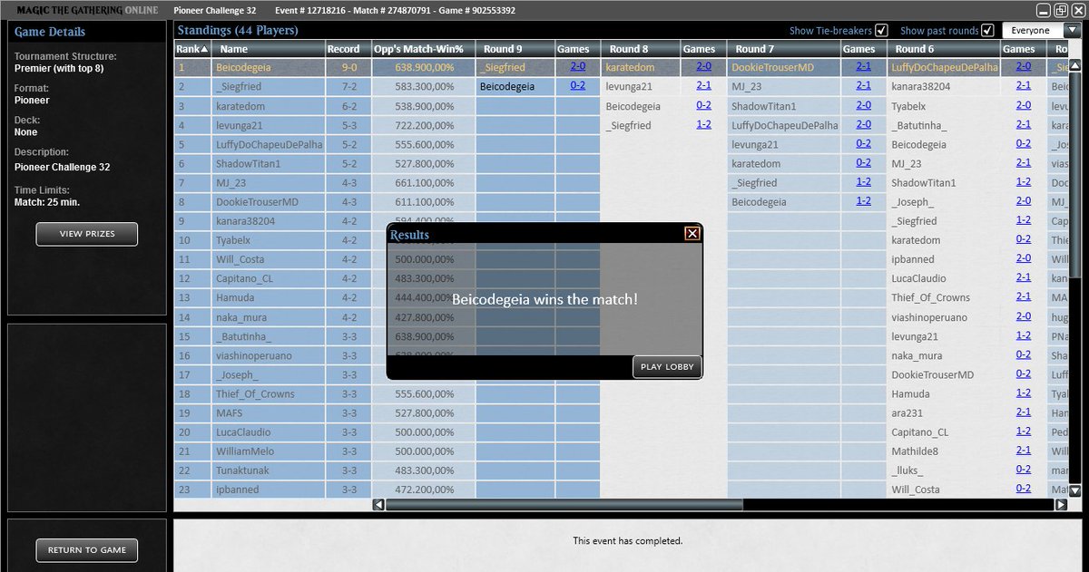 Beicodegeia's tweet image. Another attempt playing BR Mice in the pioneer challenge, another final split using @gust_pedra&apos;s sideguide, apparently it&apos;s working, product approved