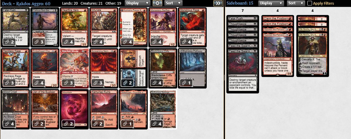 Another attempt playing BR Mice in the pioneer challenge, another final split using @gust_pedra's sideguide, apparently it's working, product approved