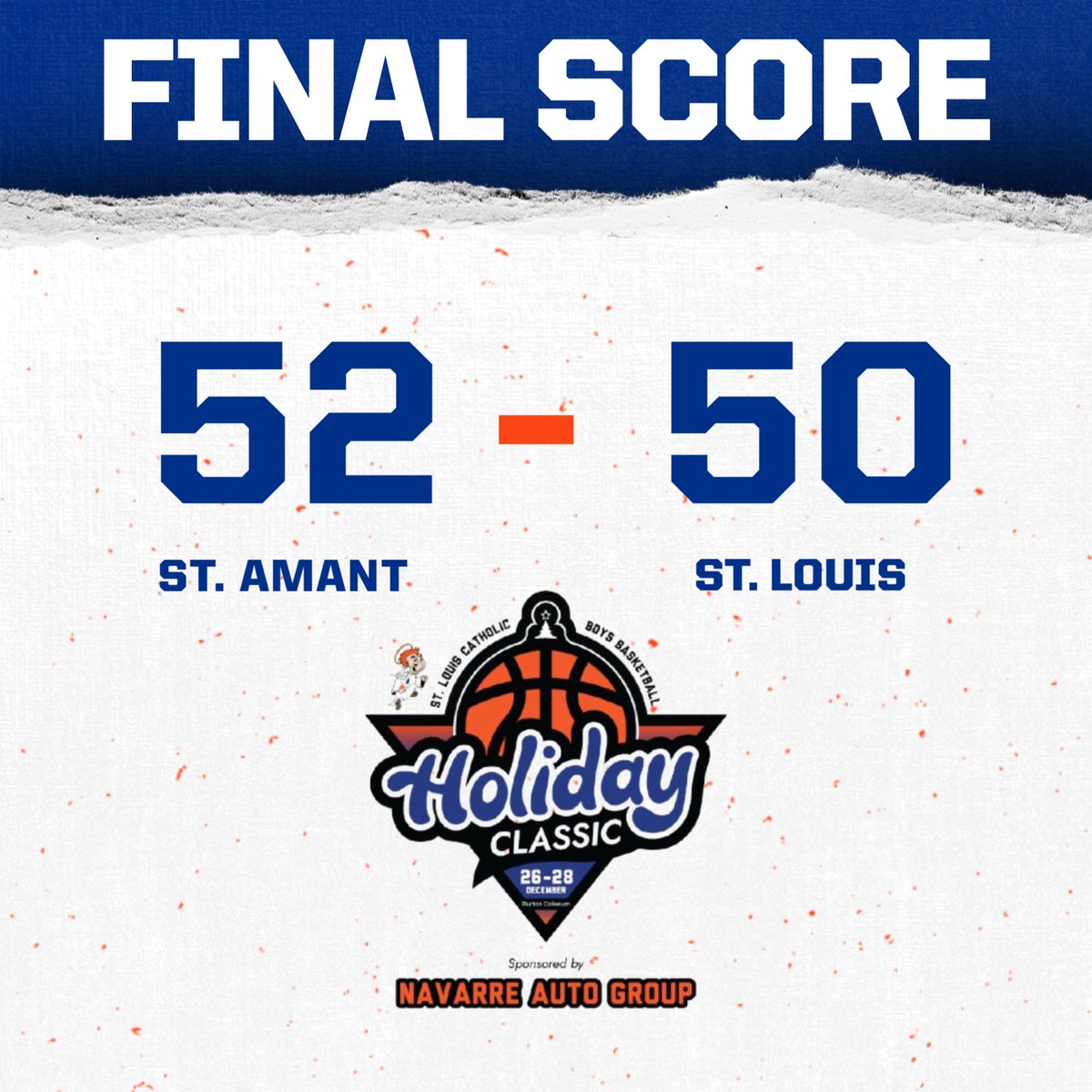 In the Game of the Classic, St. Amant wins a punch for punch slugfest over the Saints.