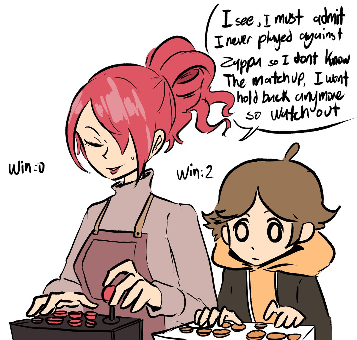 REvannMan's tweet photo. mitsuru vs ken https://t.co/Io9CTAsNft