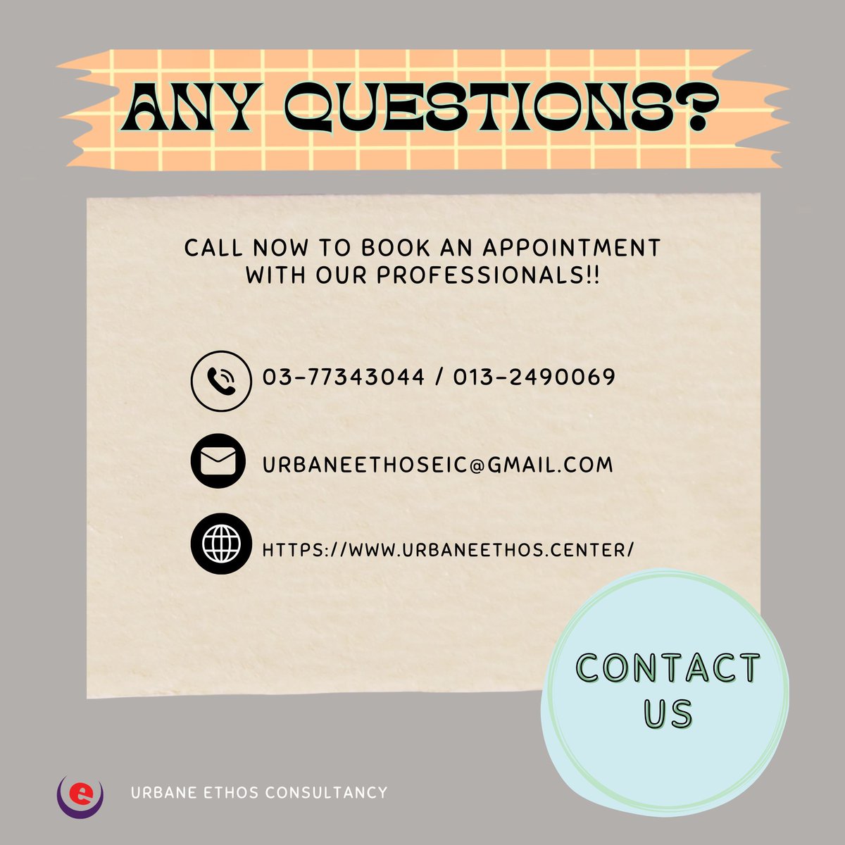 UrbaneEthos's tweet photo. Struggling with daily tasks or sensitivity to touch? It could be related to touch perception issues. Let’s talk!

Contact us at ☎️  +6013-249 0069 for an assessment or consultation. #OccupationalTherapy #EarlyIntervention https://t.co/zXx9swqOMP
