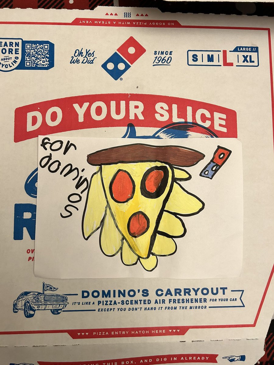 PiMpsTyLeO's tweet photo. @dominos Lucas says thanks for his dinner. https://t.co/YWOjDpwnju