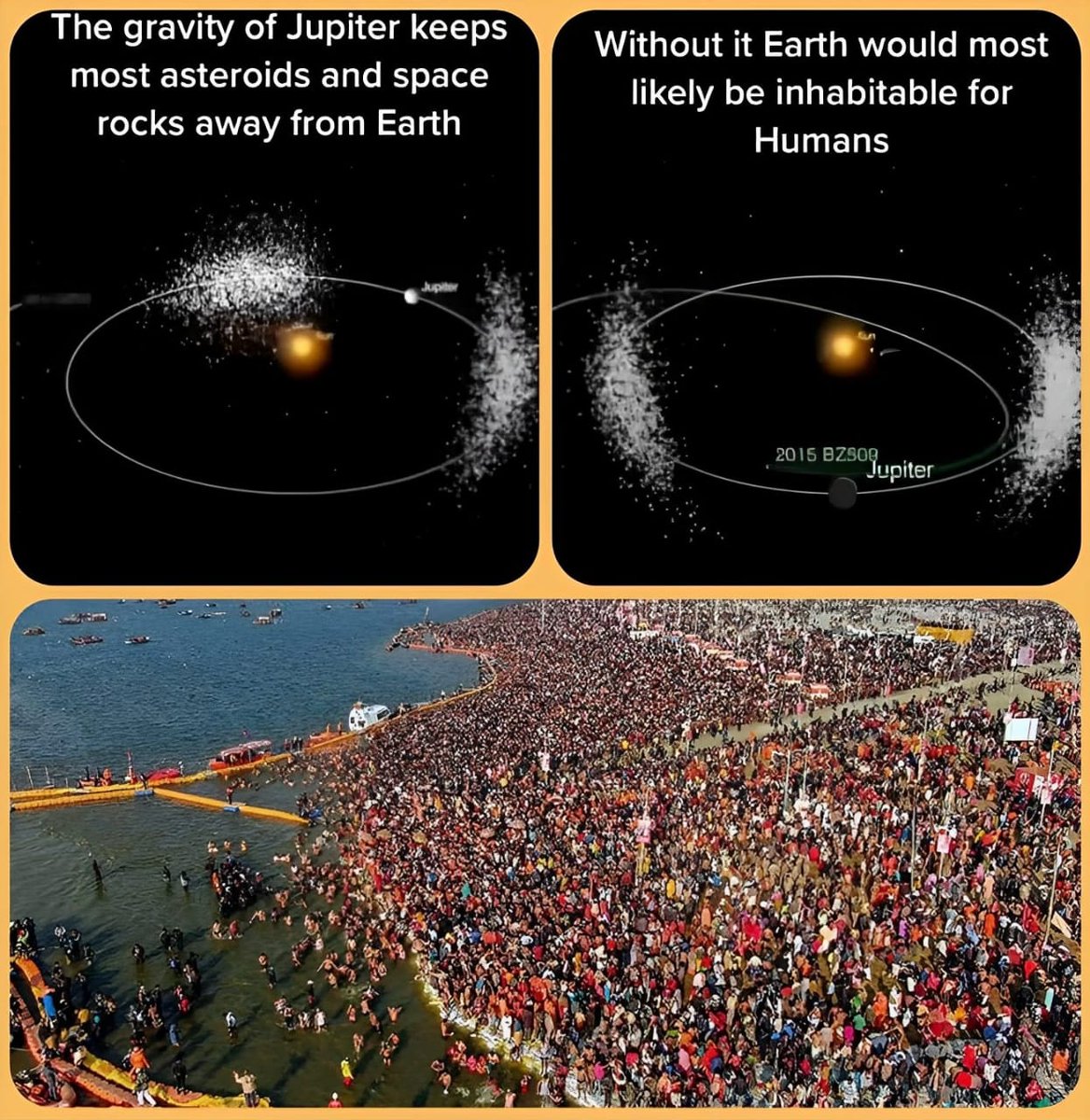 इसे सेव कर सुरक्षित कर लें, ऐसी पोस्ट कम ही आती है..

बृहस्पति ग्रह और महाकुंभ का महत्व, पृथ्वी की रक्षा में बृहस्पति की भूमिका...अंत तक जरुर पढ़े🧵