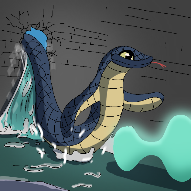 slithering through obstacles the snake is unstoppable 🐍