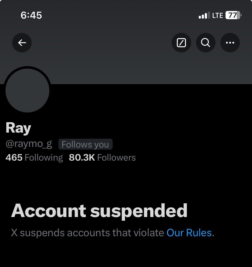 NickJFuentes's tweet image. Yesterday the @ConservativeOG and @ProjectGroyp brand accounts were stripped of their features.

Today, about a dozen medium-sized accounts associated with @ProjectGroyp were suspended. All of them have been outspoken about H-1B.

Everybody needs to be speaking up about this now.