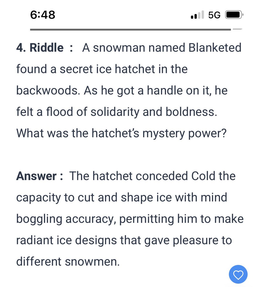 MonaZaidi_film's tweet image. We are witnessing the golden age of AI generated Christmas-themed riddles. Never again will we see greatness of this level. riddlesacademy.com/snowman-riddle…