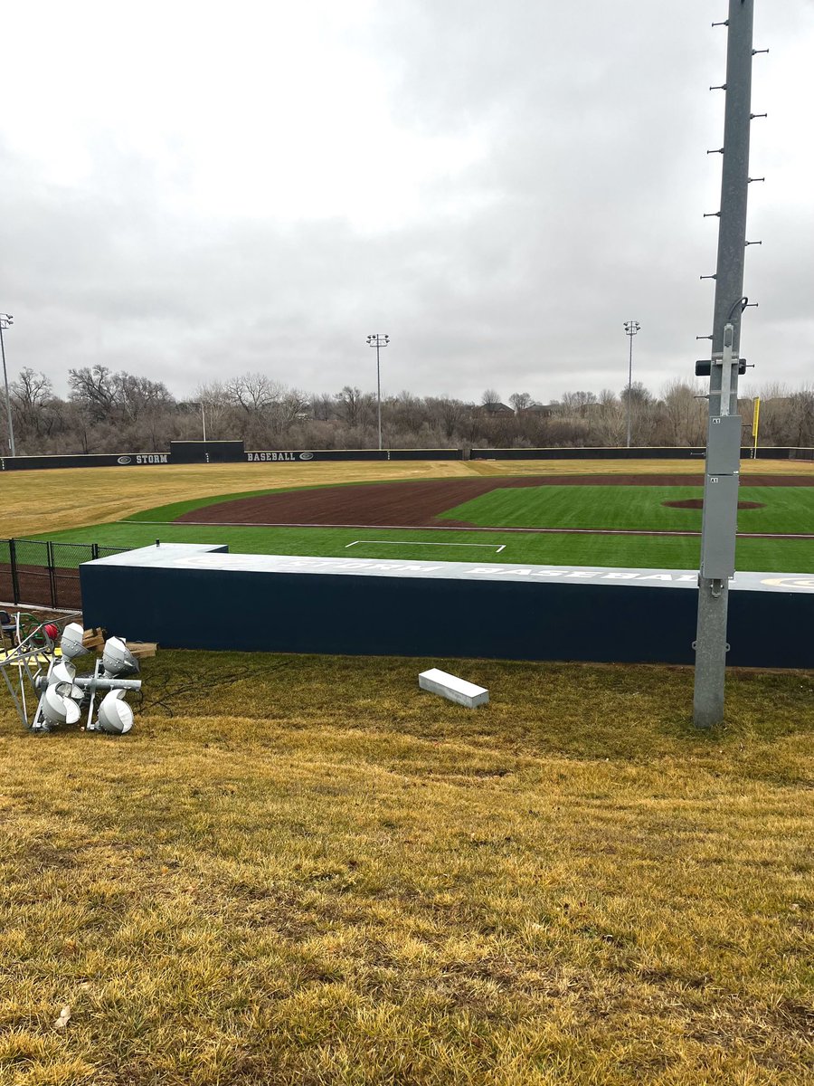 Tom Geary (@tomgeary14) on Twitter photo Got the sod laid last week! Mild temps/moisture the last few days very beneficial. Sod was laid level up to the turf and 8’ wide strip in RF where drainage was laid underground. #ALLIN <a href="/ESHS_Baseball/">Elkhorn South HS Storm Baseball</a> <a href="/ESHSJV2BSB/">General Fire and Safety Storm Juniors Navy</a> <a href="/ES_JV_Baseball/">Elkhorn South Fire Storm Baseball Navy</a> <a href="/ESHSReserveBSB/">ESHS Reserve Baseball</a> Got the sod laid last week! Mild temps/moisture the last few days very beneficial. Sod was laid level up to the turf and 8’ wide strip in RF where drainage was laid underground. #ALLIN <a href="/ESHS_Baseball/">Elkhorn South HS Storm Baseball</a> <a href="/ESHSJV2BSB/">General Fire and Safety Storm Juniors Navy</a> <a href="/ES_JV_Baseball/">Elkhorn South Fire Storm Baseball Navy</a> <a href="/ESHSReserveBSB/">ESHS Reserve Baseball</a>
