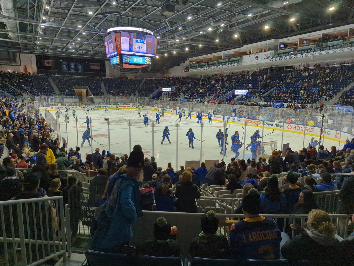 LeeJLipton's tweet photo. @PWHL_Boston ready to go in Toronto 

@thepwhlofficial #bostonfleet #pwhl https://t.co/acdNwuiHiT