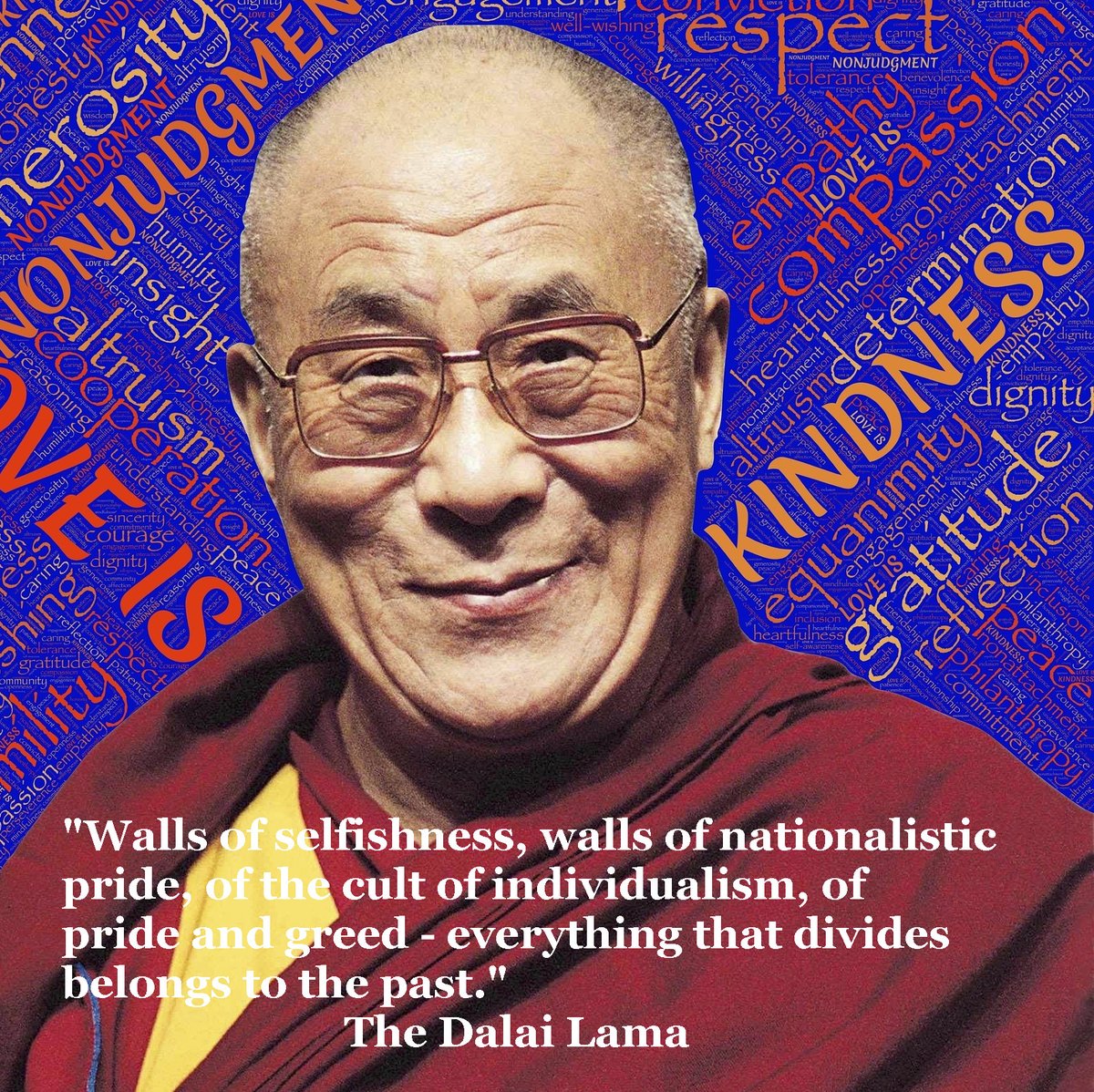 nfinitethinking's tweet image. Words of The Dalai Lama from “A Call for Revolution: A Vision of the Future”
#mikewilsonauthor #dalailama #selfishness