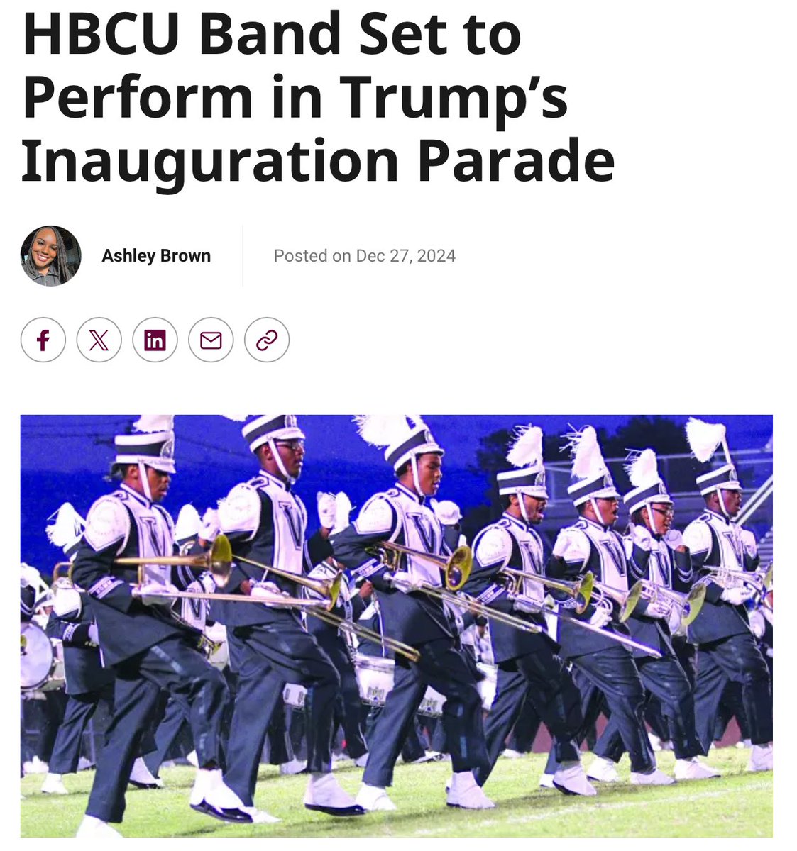 Bishop Talbert Swan (@talbertswan) on Twitter photo Mississippi Valley State University <a href="/MVSUDEVILS/">Mississippi Valley State University</a> has a proud history of standing up for Black history, equity, and justice. However, accepting an invitation to perform at Donald Trumpās presidential inauguration on Martin Luther King Jr. Day is a disgraceful betrayal of that Mississippi Valley State University <a href="/MVSUDEVILS/">Mississippi Valley State University</a> has a proud history of standing up for Black history, equity, and justice. However, accepting an invitation to perform at Donald Trumpās presidential inauguration on Martin Luther King Jr. Day is a disgraceful betrayal of that