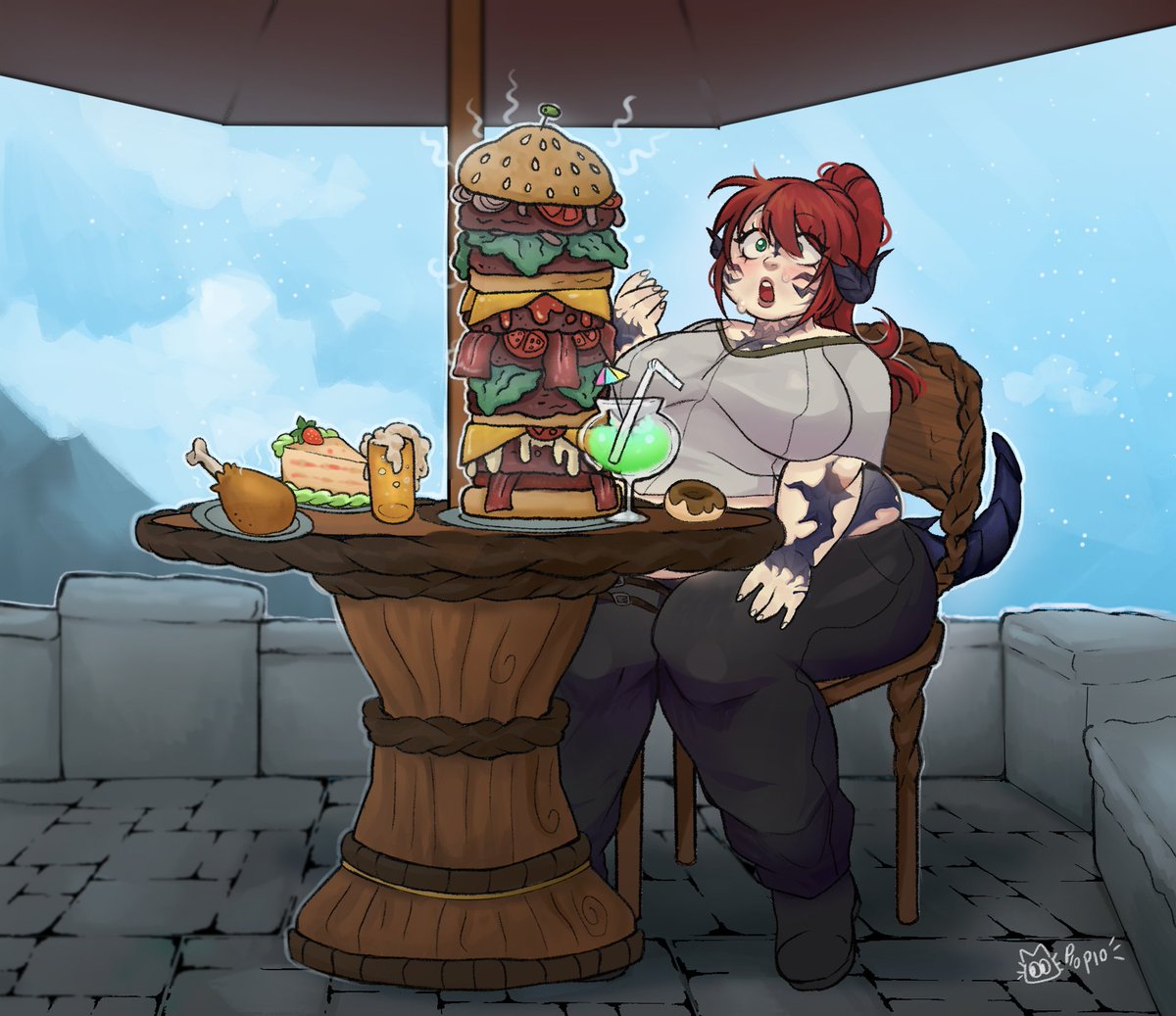 piopioWhat's tweet photo. bbw comission!
Are you excited to feast for a third time?
A new commission I've loved doing, let me know what you think!
#comission #comissionsopen #bbw #bbwjapan ]#belly #expansion #expansioncom https://t.co/fw55EwQRrr