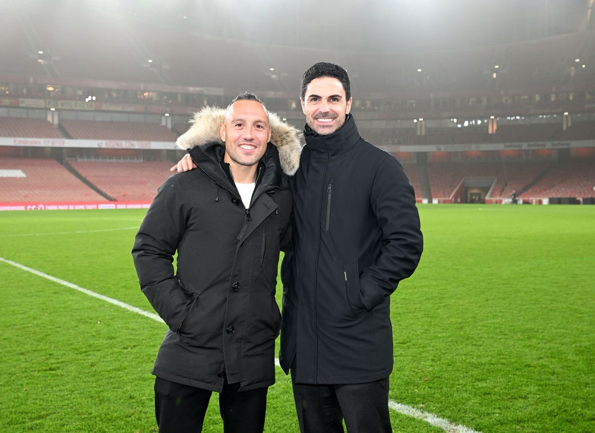 19SCazorla's tweet image. Qué alegría verte amigo, gracias por todo @m8arteta crack @Arsenal