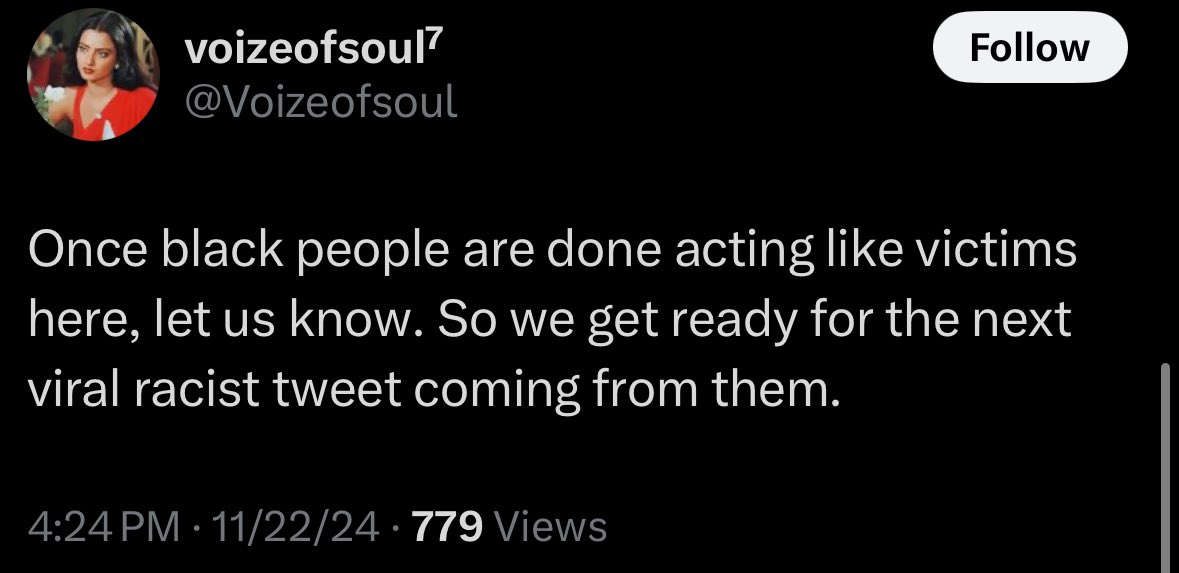 So you are ok with being racists towards Black people, but the moment it affects you suddenly you switch up? Strange. Very strange