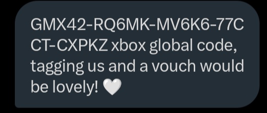 Spideynbh's tweet photo. Thank you so so much for the vbonks from the giveaway! @mrs_frezee @Darkjones_18 this will save me! โค๏ธ๐คโค๏ธ๐ค (The Xbox redeem page trolled me so i'm using this screenshot, and code is already used ๐)
#fredjoneslegit #Asunalegit https://t.co/UOI61bSROo
