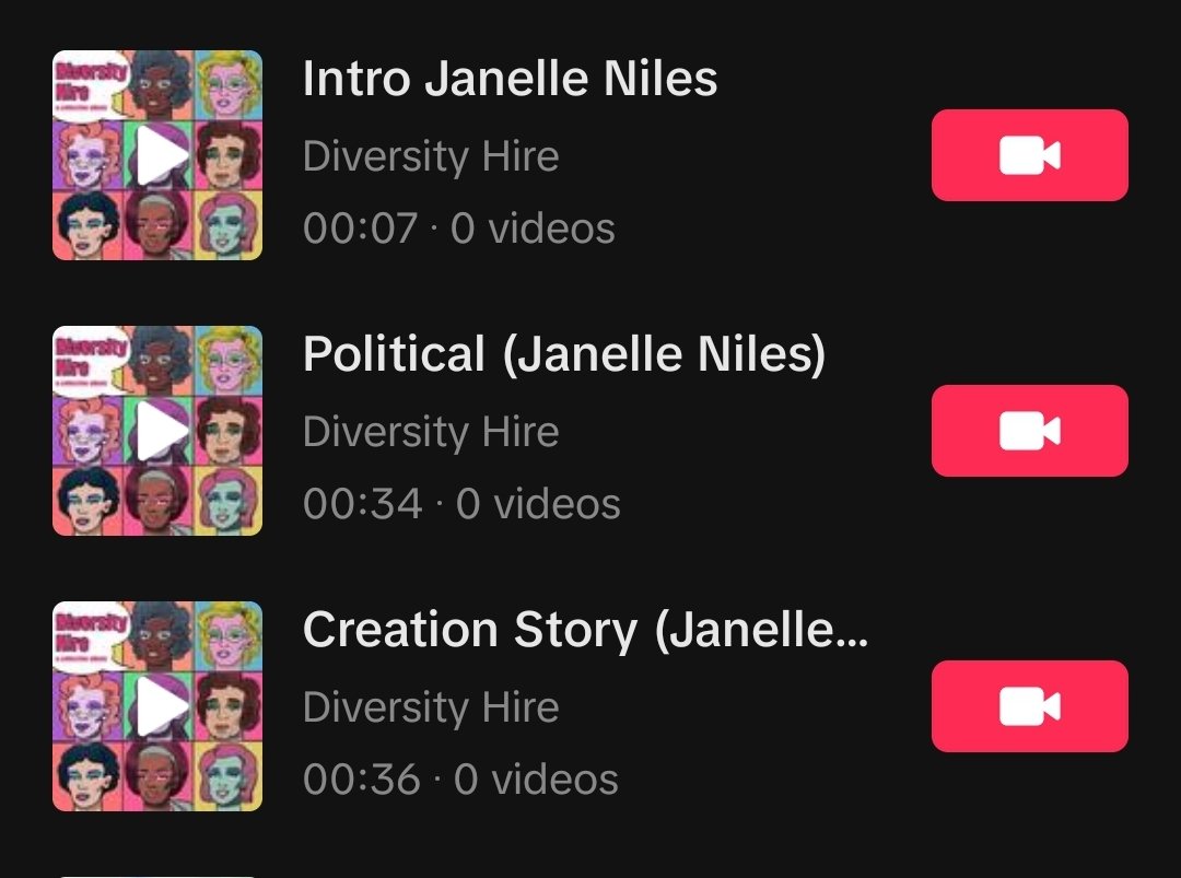 Just found out my clips from the Diversity Hire Album are SOUNDS on TikTok!

No videos yet. But the year isn't over yet. 

If you make a video using these sounds, please tag me @ Firstraysofthesunwoman

#diversityhire #howlandroar #comedyalbum #Janelleniles #TikTok