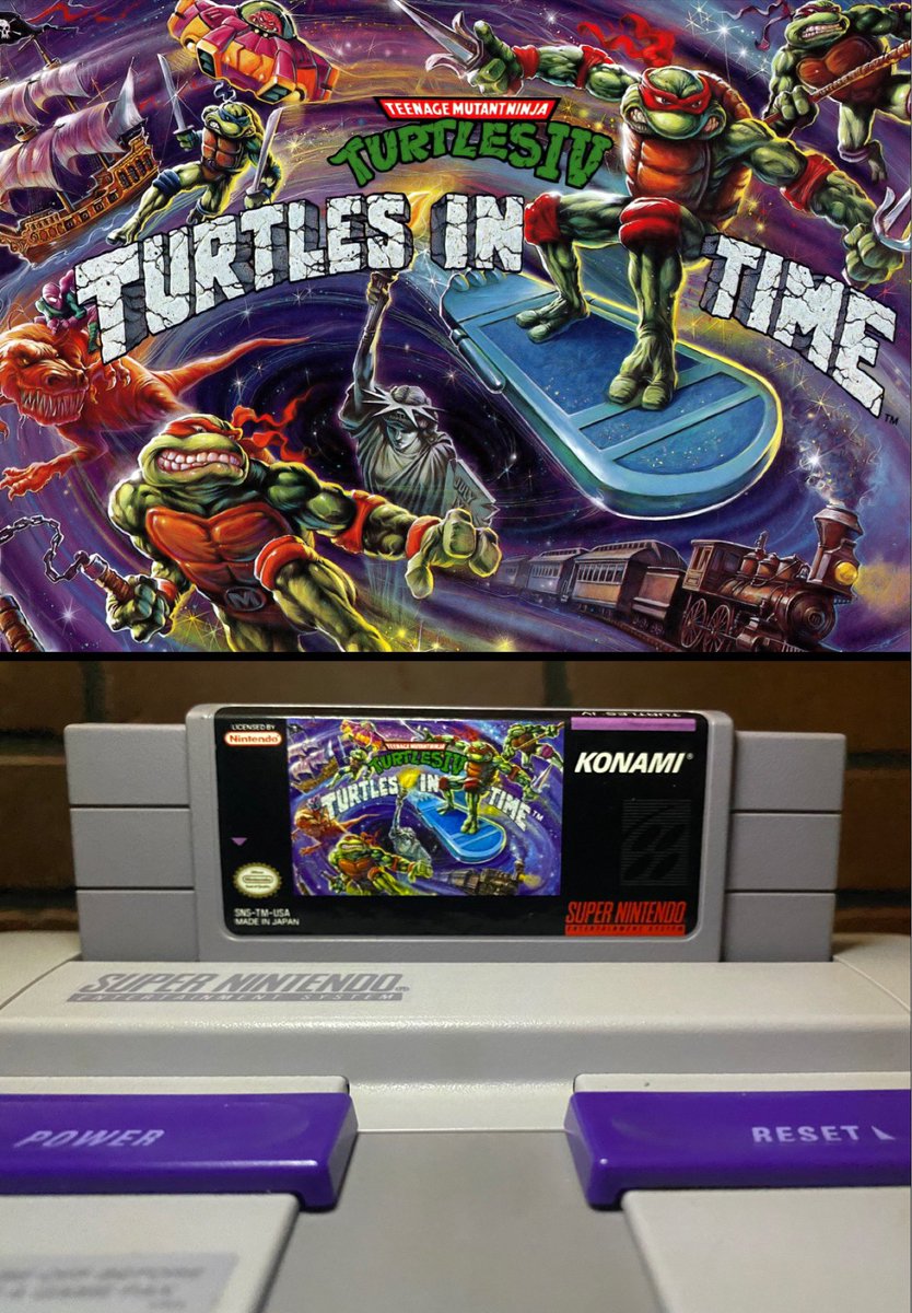 Did you play Turtles In Time on the SNES back in the day? #TMNT 🐢