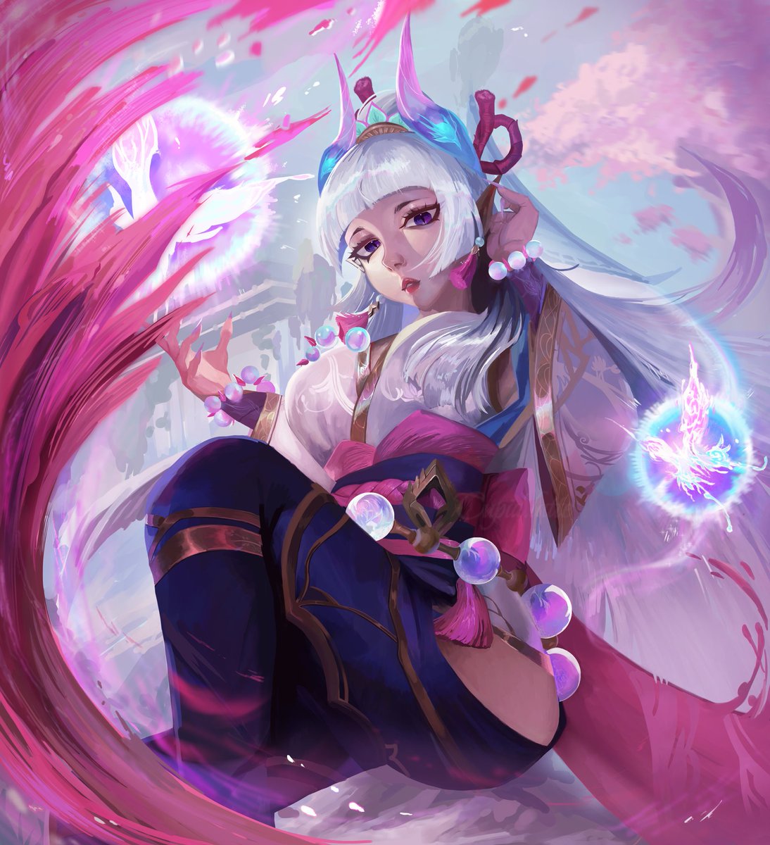 Cupid_latte's tweet photo. Syndra splash art #LeagueOfLegends #syndra https://t.co/CBl0wUSD37