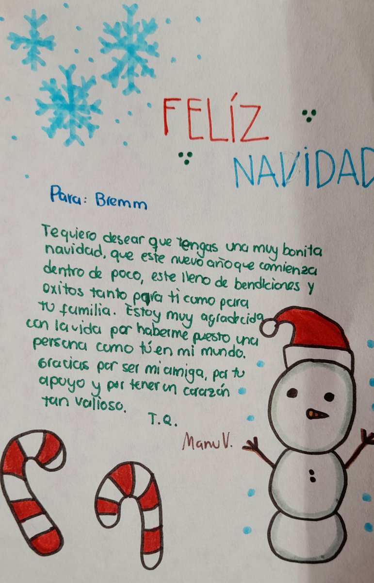 ManuVi37's tweet photo. Feliz Navidad Amiga 🥰🎅🏻🎄🙏🏼 Espero te guste este detalle que hice para ti @brempntj https://t.co/fRf02Zab8V