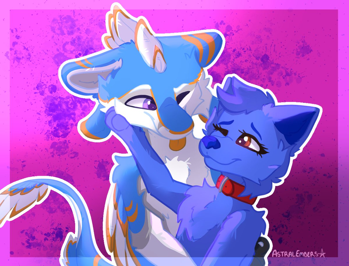 One of the YCHs completed from Aurawra24! I've almost completed the Aurawra queue (just got some stickers left to do)