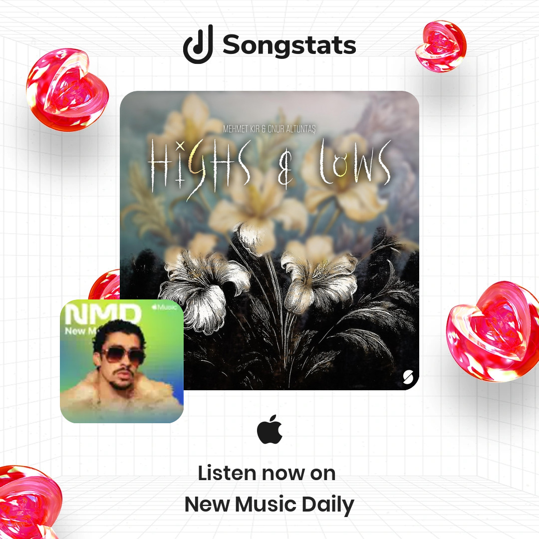 SongstatsApp's tweet photo. @OnurAltuntasP Aww yeah!! "Highs and Lows" got added to the editorial playlist 'New Music Daily' on Apple Music! https://t.co/lk7U3mkcNR