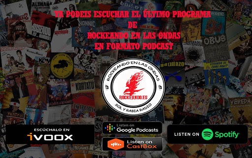 rockeando.es (@rockeando7) on Twitter photo Ya esta en iVoox el programa 228 de #Rockeandoenlasondas
Sonaron:
Hada Octopus <a href="/lavidasomos/">LAVIDA</a> Jane Again <a href="/Skell_Melilla/">SKELL</a> <a href="/Sibelclan/">Sibelclan</a> <a href="/sweetmetalband/">the sweet metal band</a> <a href="/TeProducci55283/">JEBILETAS</a> Coto Privado, Bow, Los Zurdos <a href="/Senordlnoche/">Señor de la Noche</a>
Sigue .../...
go.ivoox.com/rf/137117699 Ya esta en iVoox el programa 228 de #Rockeandoenlasondas
Sonaron:
Hada Octopus <a href="/lavidasomos/">LAVIDA</a> Jane Again <a href="/Skell_Melilla/">SKELL</a> <a href="/Sibelclan/">Sibelclan</a> <a href="/sweetmetalband/">the sweet metal band</a> <a href="/TeProducci55283/">JEBILETAS</a> Coto Privado, Bow, Los Zurdos <a href="/Senordlnoche/">Señor de la Noche</a>
Sigue .../...
go.ivoox.com/rf/137117699