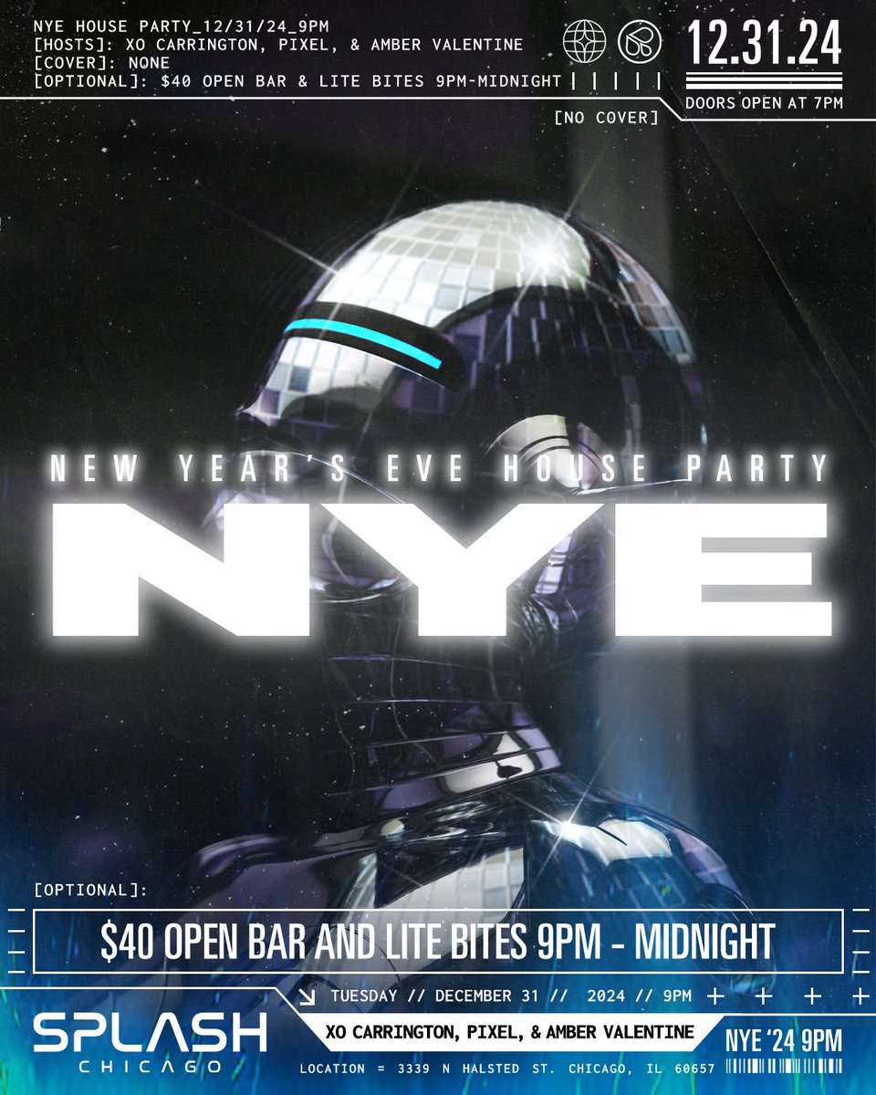 TheSplashChi's tweet photo. YOUR NYE + NYD SCHEDULE IS HERE… https://t.co/EPQHYBqCRt