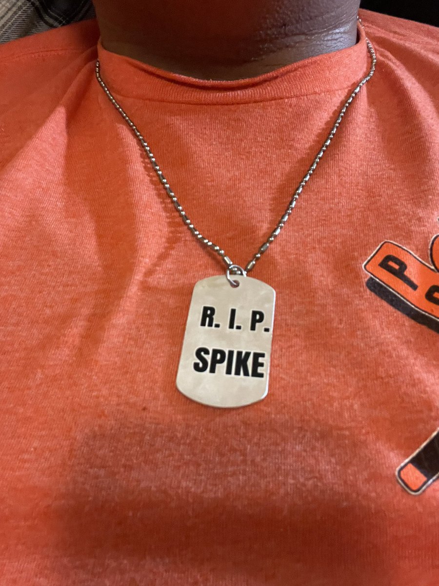 TheOSUSuperhero's tweet photo. Dog tag of Spikey. #RIPSpike https://t.co/54yAnM2I98