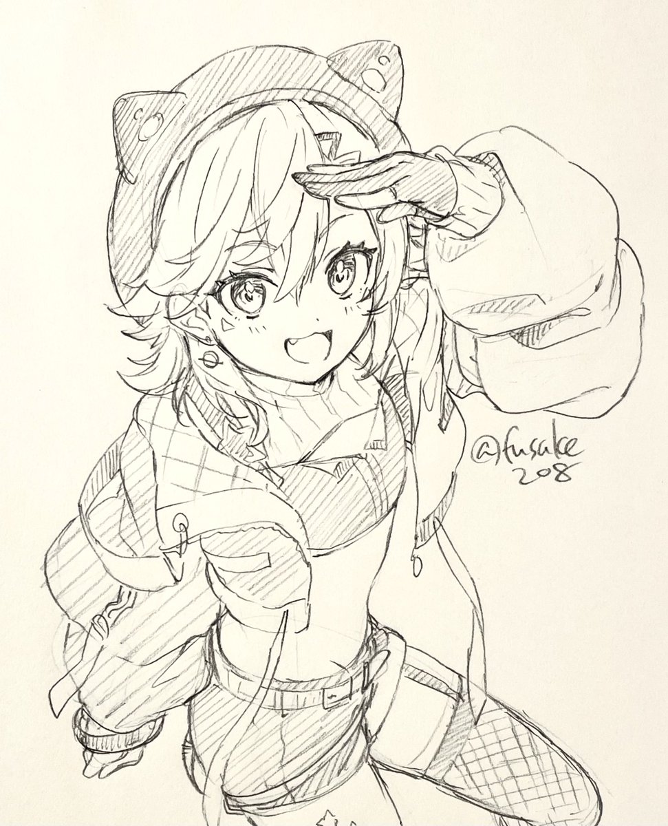 いずれ色まで塗りたい(願望)練習描き 