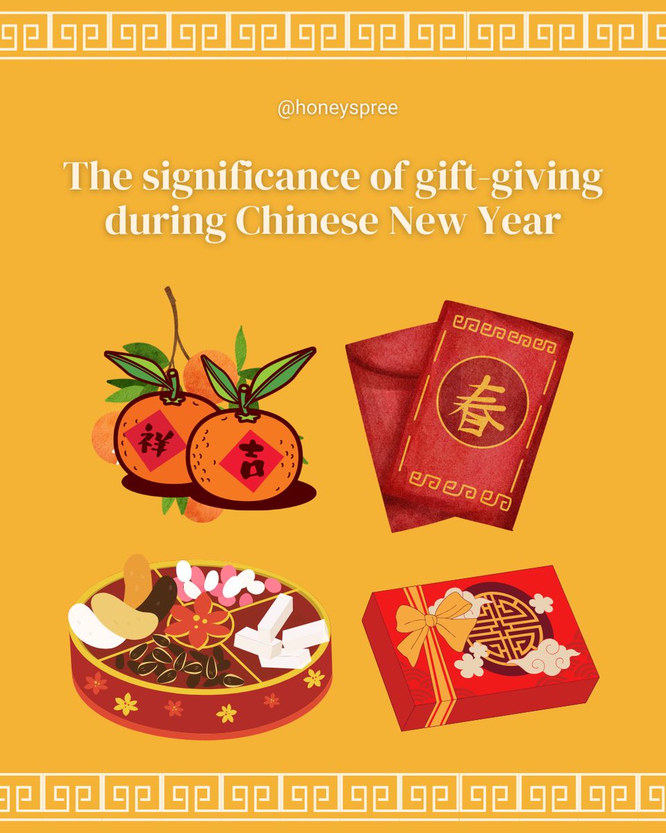 Gift-giving during Chinese New Year is a heartfelt tradition that fosters goodwill, strengthens relationships, and symbolises good fortune. 🎁✨ What are you gifting aside from 红包 (hongbao) this season?

#singaporegifts #chinesenewyear #cnygifts #prosperity #HoneySpree