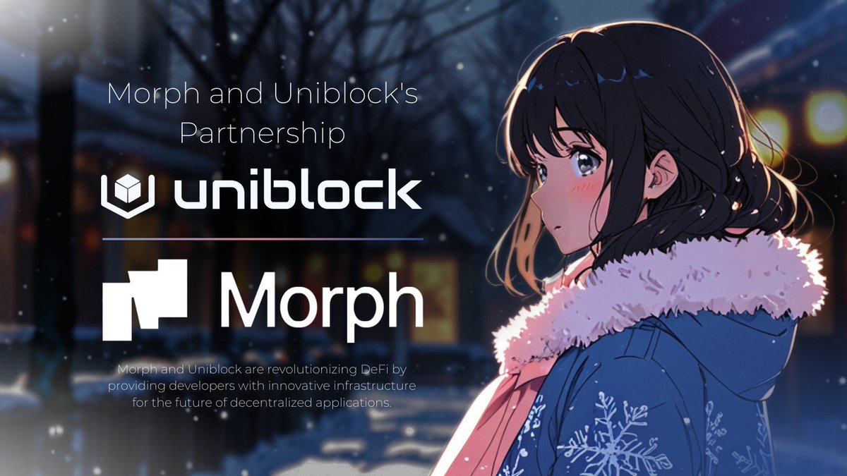 ilya_sheremeta's tweet photo. MORPH x UNIBLOCK integration

Two innovators, @MorphL2  &amp; @Uniblock, are joining forces to redefine how developers build in the DeFi space🚀

#morph #consumerlayer

1/3 https://t.co/nSLUdgWyX2