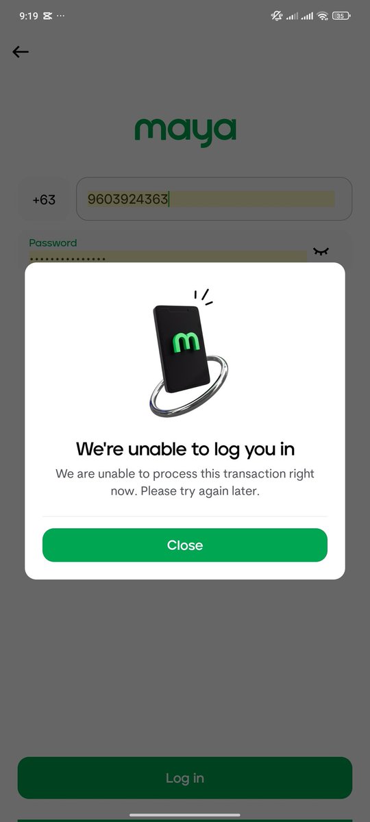 nateperia's tweet photo. @mayaofficialph Unable to login due to face recognition. Tried to clear cache clear folder and reinstall but still the same error. Tried using data and different wifi connection but still the same error. https://t.co/IAWmrY2zpX