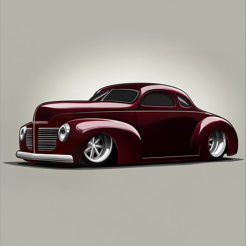 ccctshirt's tweet image. 1941 Merc Cartoony Custom. #ai #customcars #cars #merc @bluensx