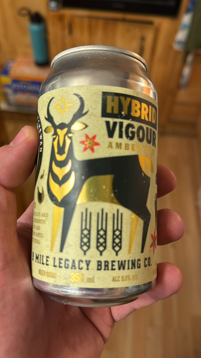 Finally home from the Christmas adventure of ‘24. Cooking supper and enjoying a Sask-brewed Nine Mile Legacy Ale.  Gotta love #madeinsask beer!