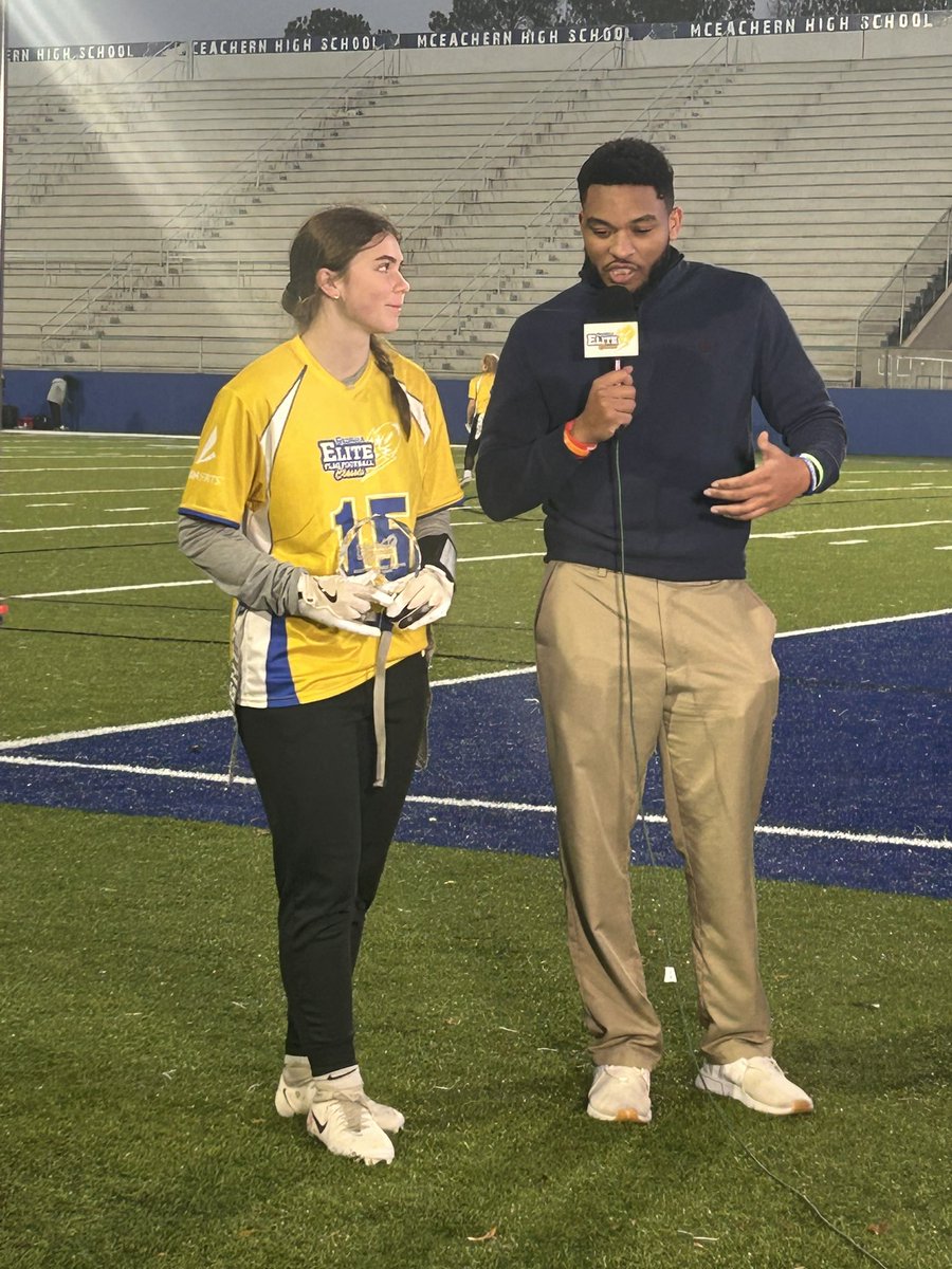 Congrats to Wren Chochol and Sadie Morningstar for their performance in the Ga Elite Classic All-Star games.  Wren received two college offers after making two  big interceptions in her game.  Sadie scored both touchdowns in her game and was awarded the Gatorade MVP