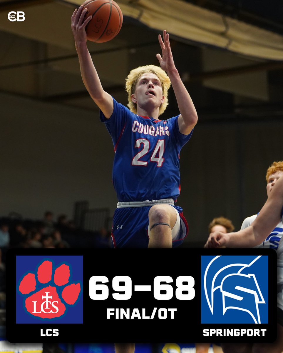 CBarrus20's tweet photo. Lenawee Christian holds off Springport in a thriller! 🏀 https://t.co/NEZ8uFfL6v