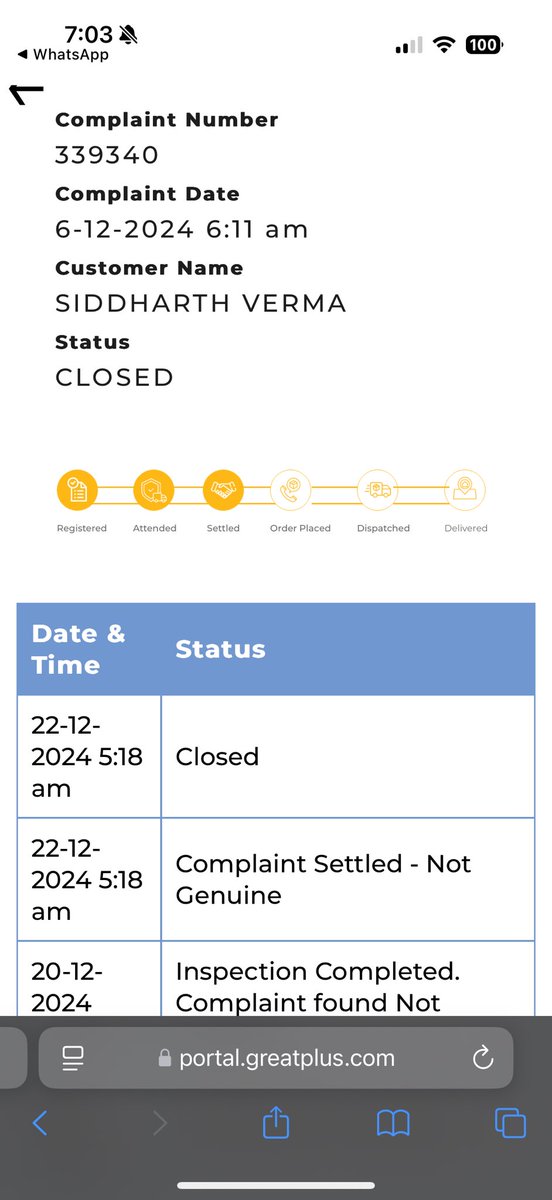 sidyverma's tweet photo. @mysleepwell complaint no - 339340 closed without resolving, no inspection has been done. Mr Mahtesh has closed without my consent, without physical visit, such a pathetic service given by Sleepwell such a huge  brand in mattress industry https://t.co/K4ILVit2N9