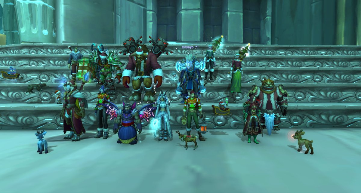 Dec 22nd  Transmog contest.  We had a great time and everyone stepped up to create their Holiday Transmog. #Warcraft #Blizzard_Ent