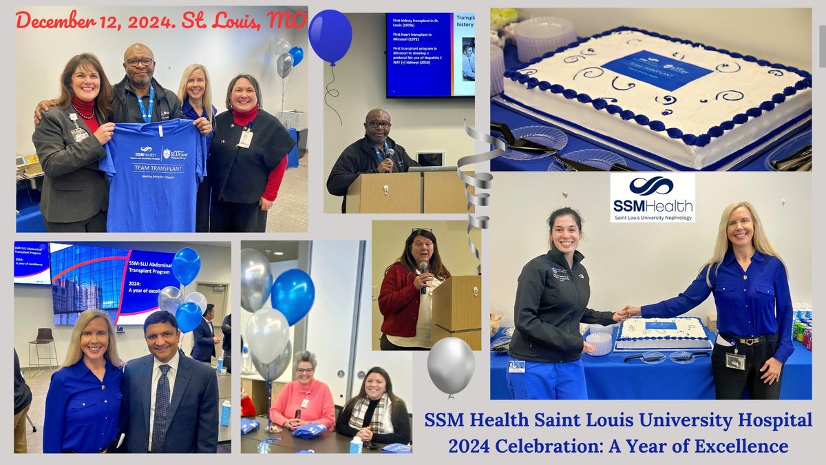 KristaLentine's tweet image. 📣'Celebrating 100+ #Transplant Surgeries➕More
2024: A Year of Excellence in Review'🌟
· Enjoy a walk thru our team of experts @SSMHealthSTL #TransplantCenter🏥
💫#MakingMiracles happen, 1 patient at time🙌🏾 #Teamwork | #Innovation | @slucare | @slusom💙
📺t.ly/TSQuX